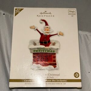 Hallmark countdown to Christmas Santa Claus ornament Xmas holiday tree